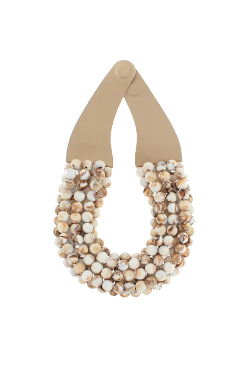 Elegant Beaded Bib Necklace for Women - Stylish Statement Jewelry for Parties, Weddings & Special Occasions