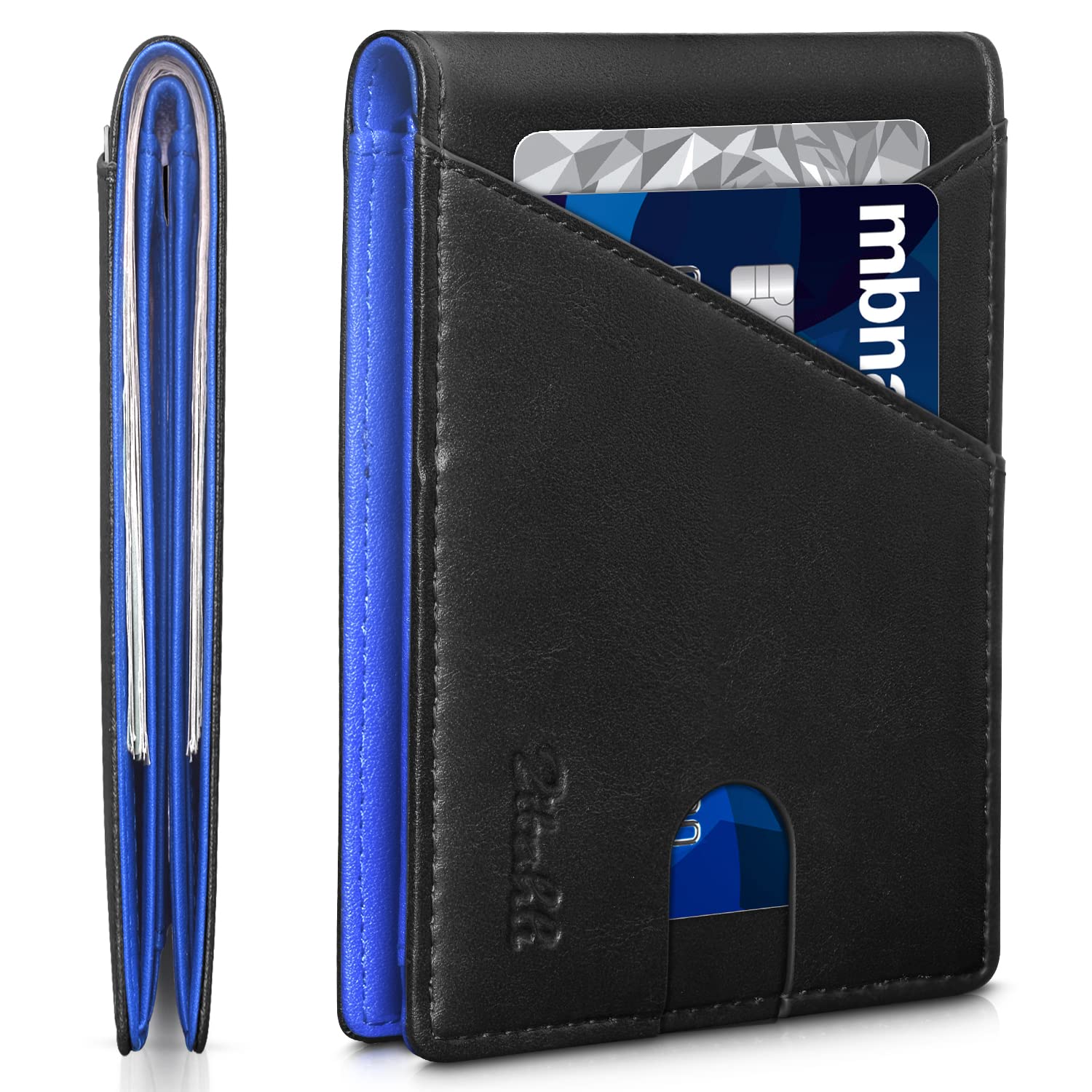 Zitahli Men's Slim RFID Blocking Leather Wallet - Premium Bifold Front Pocket Wallet with Gift Box, Leather Card Holder for Everyday Carry | Perfect for Travel, Business & Daily Use