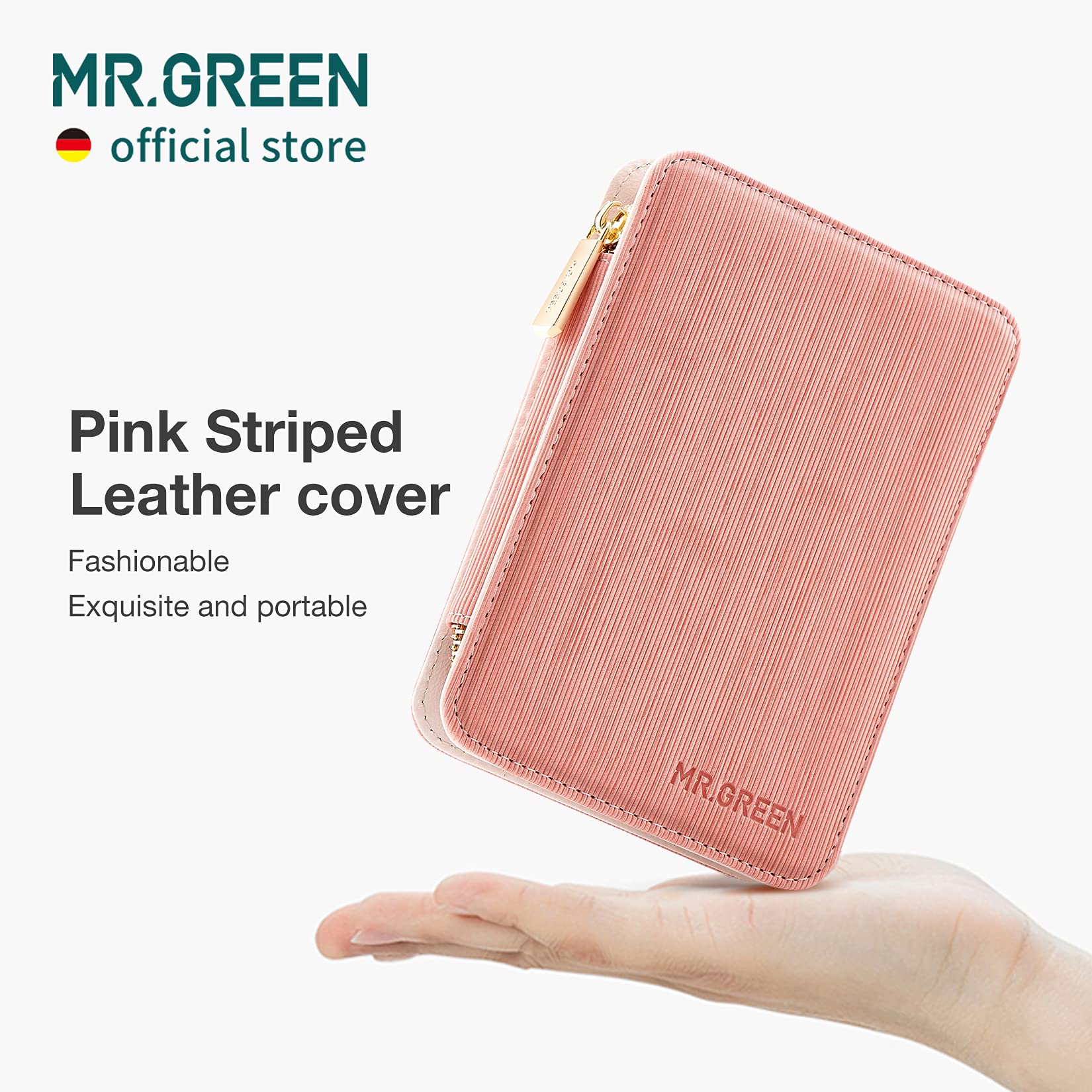 MR.GREEN Professional 7-in-1 Stainless Steel Manicure & Pedicure Set with PU Leather Case - Complete Nail Care Kit for Home, Travel & Salon Use