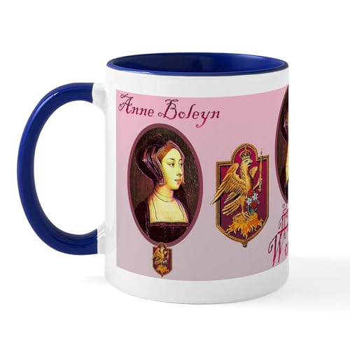 White/Navy Inside - Anne Boleyn Woman Mug