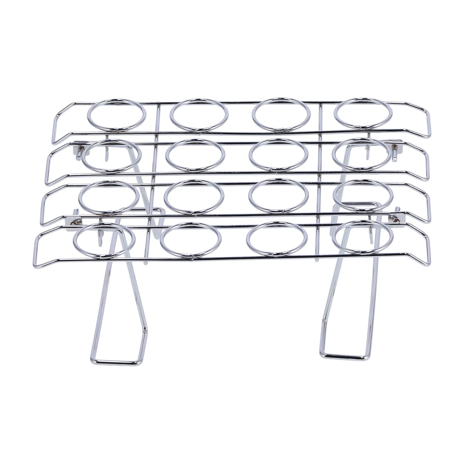 16-Hole Folding Baking Rack - Space-Saving Cupcake Stand, Ice Cream Cone Holder for Weddings & Birthdays (9x21x27.5cm) | Perfect for Party Dessert Displays, Bakery Storage & Home Kitchen Organization