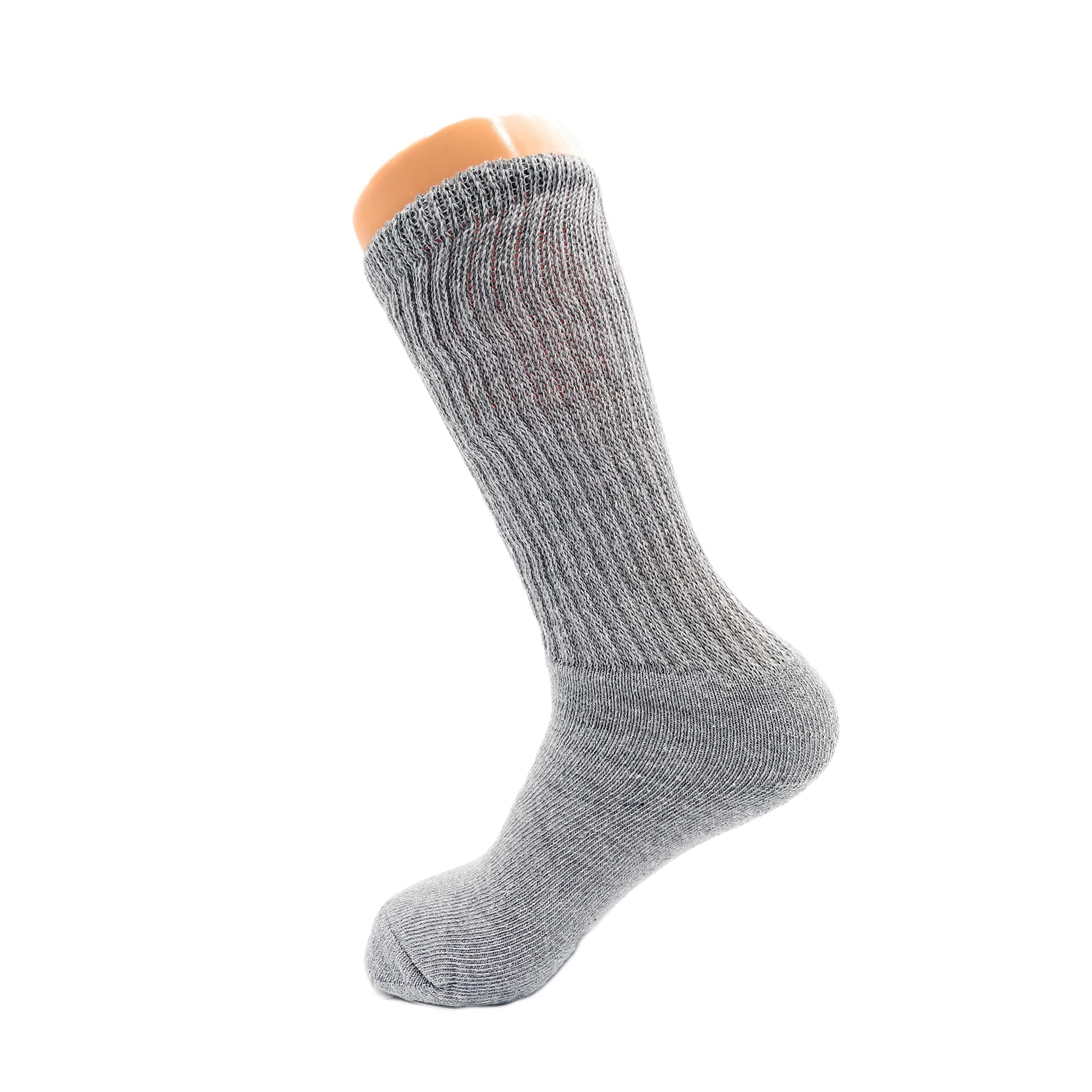 American Made Women's Cotton Cushioned Mid Calf Crew Socks - 3 Pairs Pack - Soft & Breathable for Work, Running & Everyday Comfort