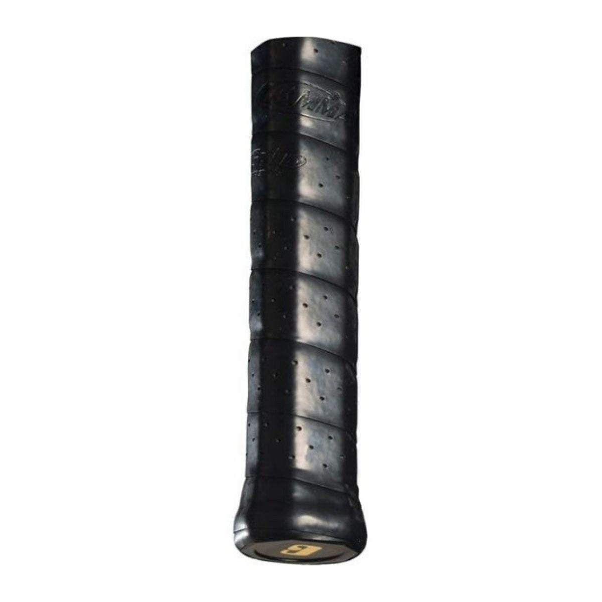Gamma Hi-Tech Perforated Replacement Tennis Grip - Black | Non-Slip Sweat Absorption | Perfect for Tennis, Badminton & Squash Rackets