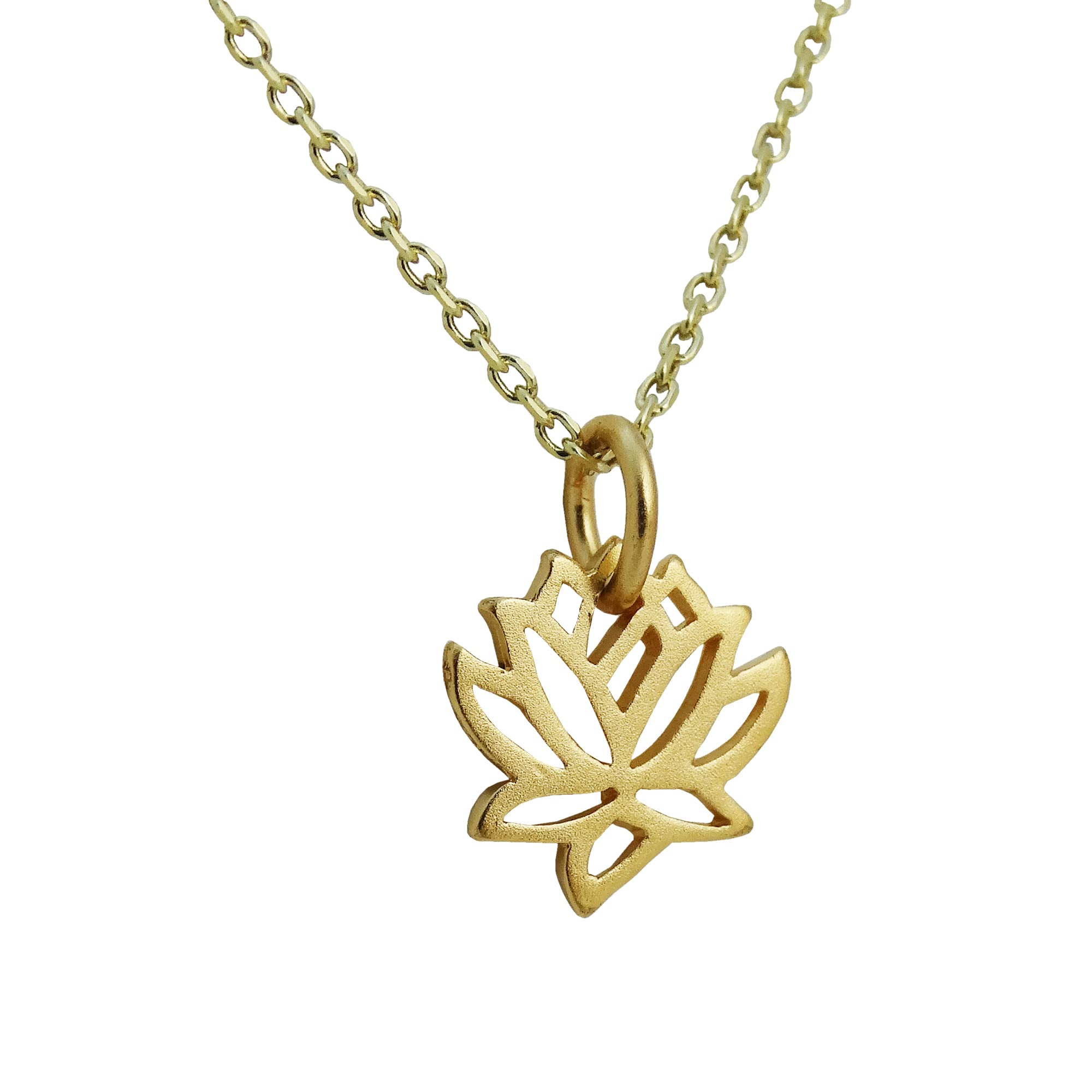 Sterling Silver Lotus Flower Necklace with Mandala Pendant - Coexist & OM Symbol Charm on 18