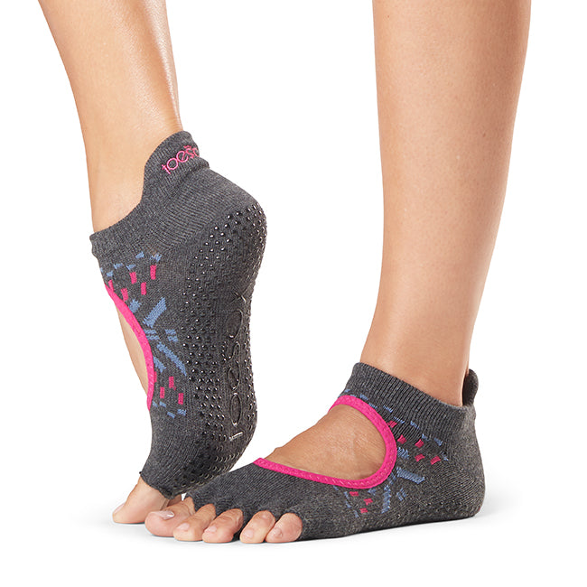 ToeSox Bellarina Grip Socks - Non-Slip Half Toe Dance Socks for Ballet, Yoga & Pilates | Perfect for Studio Practice and Performance