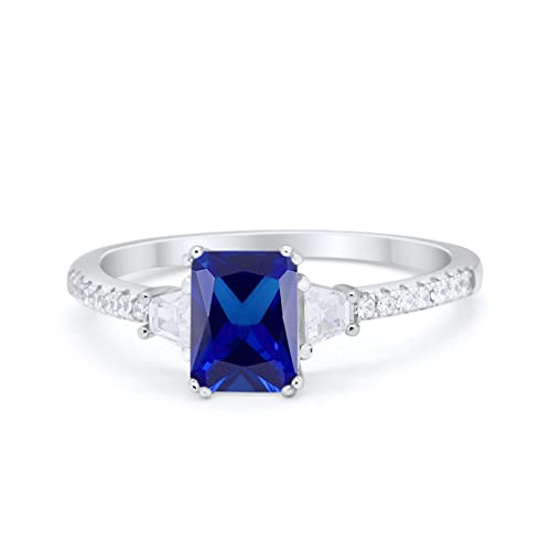 Simulated Blue Sapphire CZ