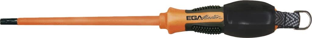 Ega Master SCREWDRIVER TAMPER TORX TT-15 4 X 75mm 1000V VDE Certified Anti-Drop Screwdriver - Perfect for Electrical Work, Automotive Repair & DIY Projects