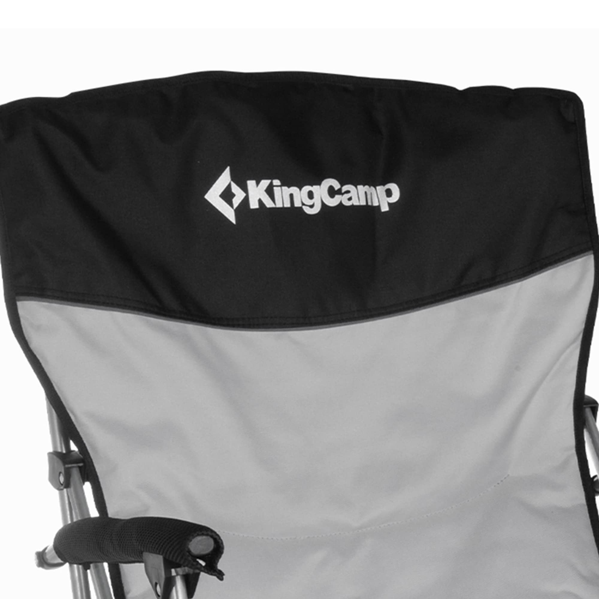 KingCamp Oversized Folding Camping Chair for Adults - Heavy Duty 300 lbs Capacity, Adjustable Backrest, Armrests & Cup Holder - Perfect for Outdoor Camping, Picnics, Travel, Beach, BBQ, Backyard & Tailgating