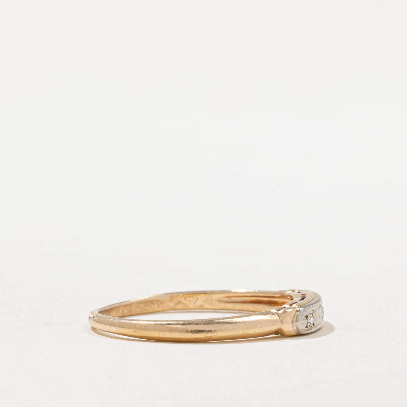 0.02ctw Flush Set Diamond Ring - Size 7 | Elegant Minimalist Wedding Band, Engagement Ring for Women | Perfect for Everyday Wear, Anniversary Gifts & Special Occasions