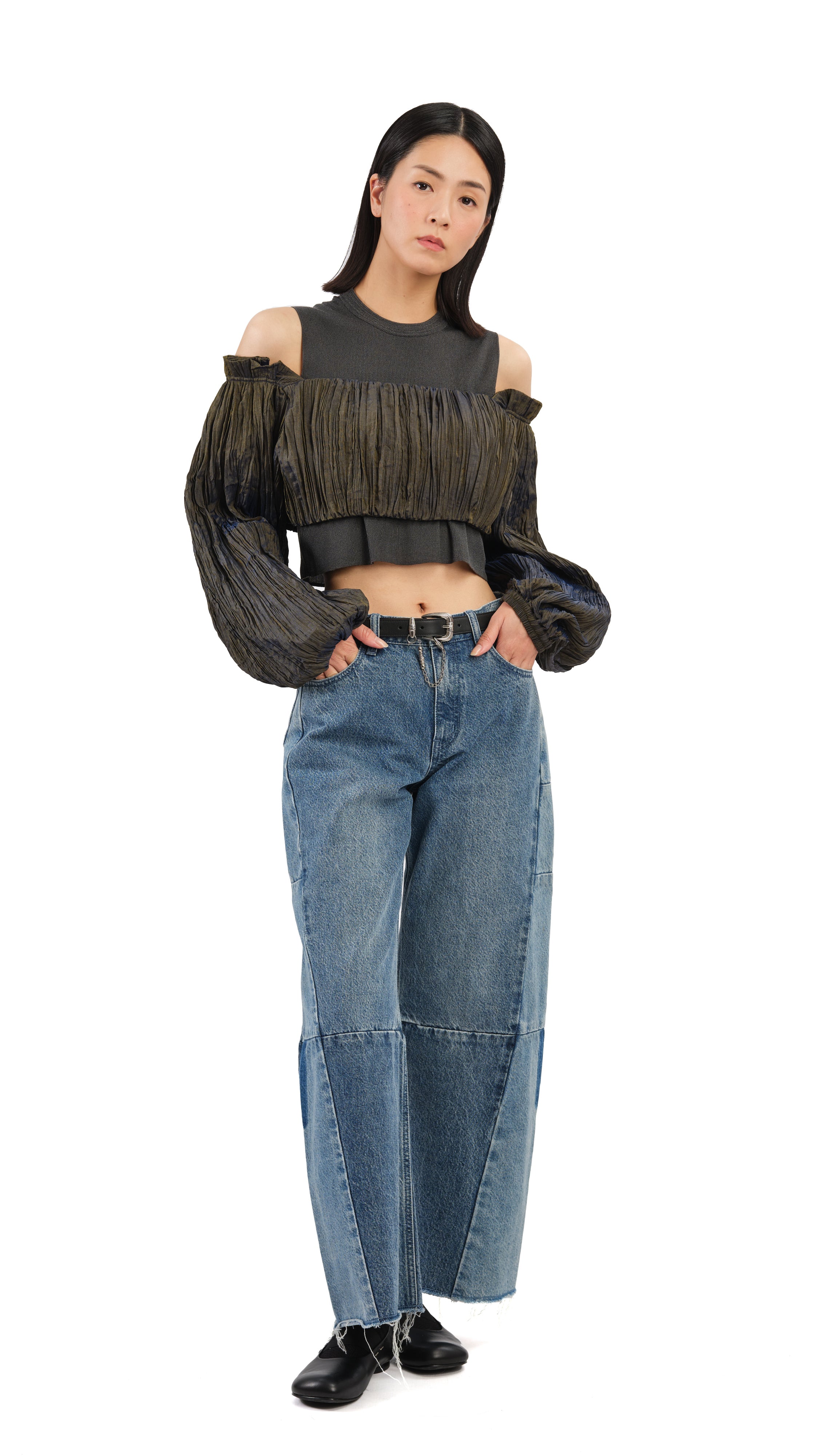 Trendy Bubble Sleeve Blouse for Women - Flowy Puff Sleeve Tops for Casual & Party Wear | Perfect for Date Night, Office & Summer Outfits