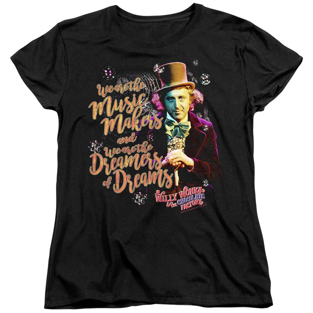 Willy Wonka and The Chocolate Factory Music Makers Women's T-Shirt | Vintage Movie Tee | Gift for Chocolate Lovers | Perfect for Cosplay, Movie Nights & Fan Events