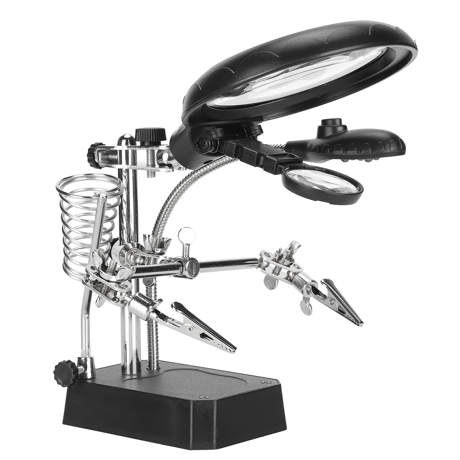 Magnifier Auxiliary Clip - Desktop Station Welding Frame Installation Tool for Electromechanical Work & Small Item Observation | Perfect for Jewelry Making, Watch Repair & Electronics Soldering