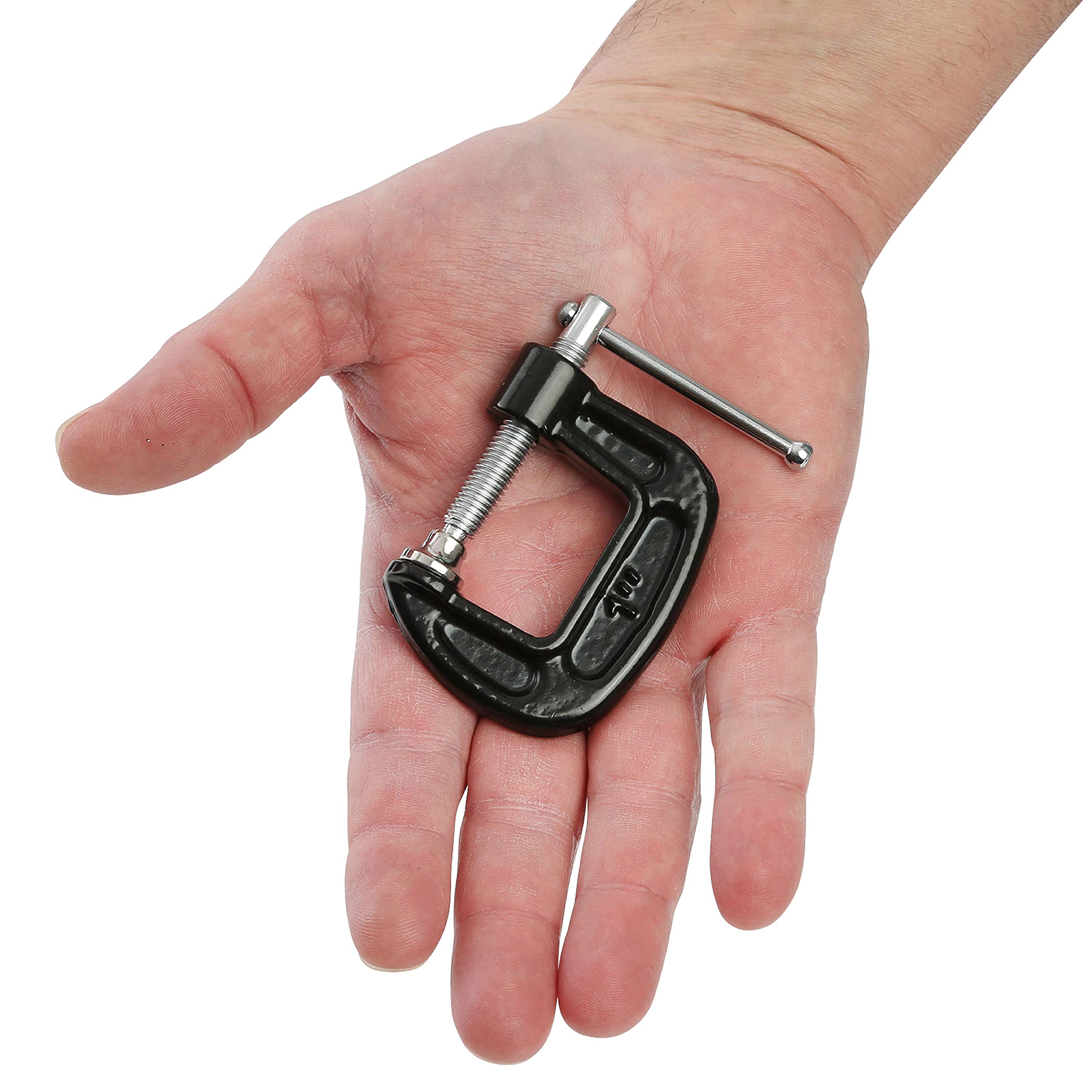 GreatNeck 1-Inch C-Clamp for Woodworking & Auto Repair - Heavy Duty Welding & Home Improvement Tool