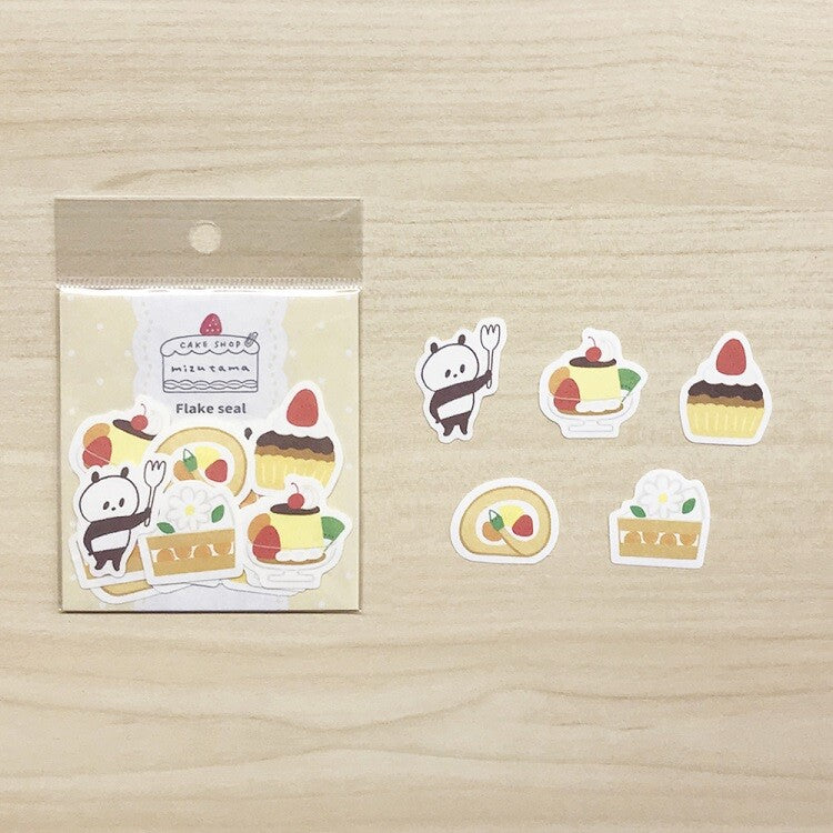 Mizutama Flake Stickers for Cake Shop - 20 pcs Decorative Baking Stickers for Cupcakes, Cookies, and Dessert Packaging - Perfect for Bakeries, DIY Crafts, and Party Decorations