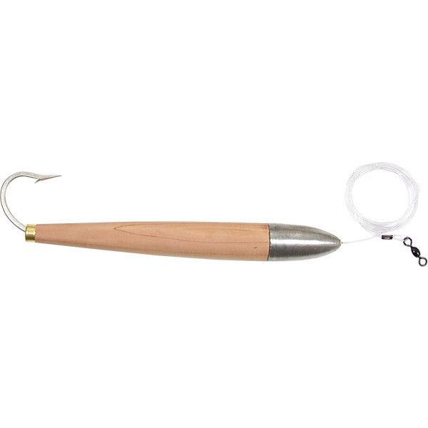 Premium Lead Masters Cedar Plug Size 6 - Saltwater Fishing Lure for Tuna, Wahoo & Mahi - Ideal for Offshore & Deep Sea Fishing Adventures