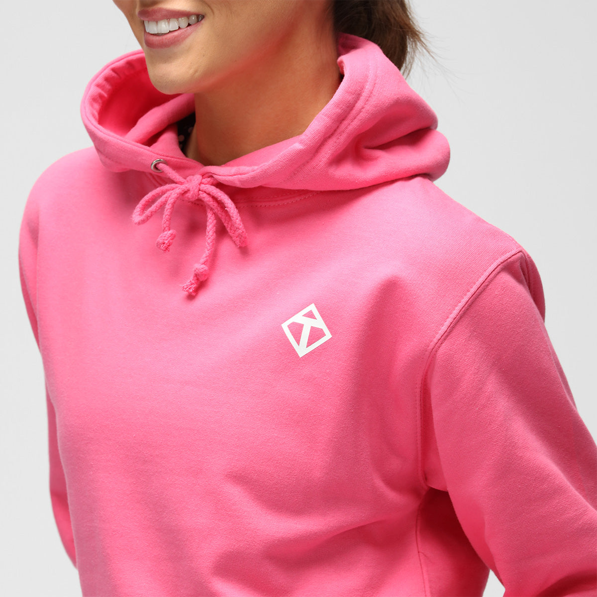 Pink Diamond Hoodie for Women - Soft Fleece Pullover Sweatshirt with Hood - Cozy Winter Fashion for Casual Wear & Outdoor Activities