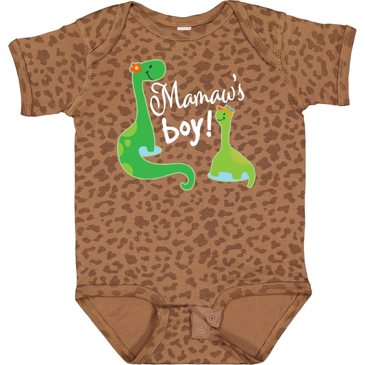 Inktastic Mamaw's Boy Grandson Gift Dinosaur Baby Bodysuit - Cute Dinosaur Outfit for Toddlers & Infants, Perfect for Playtime, Family Photos & Special Occasions