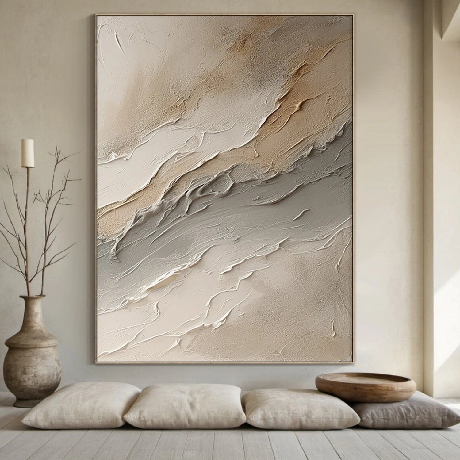 Abstract Painting #AB 338 - Modern Wall Art for Home & Office Decor | Large Canvas Artwork for Living Room, Bedroom, or Workspace