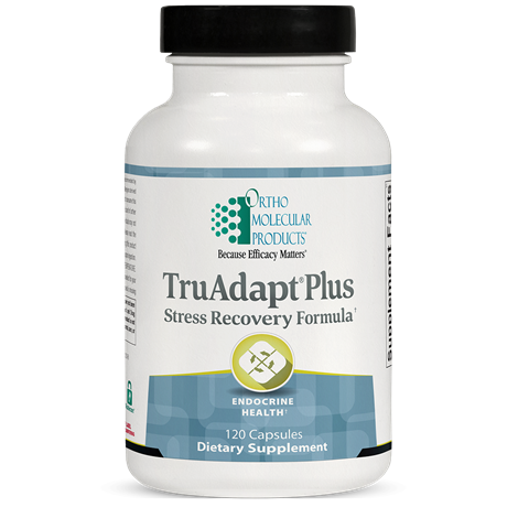 OrthoMolecular Products TruAdapt Plus - Natural Stress Relief & Energy Support Supplement for Daily Wellness & Active Lifestyle