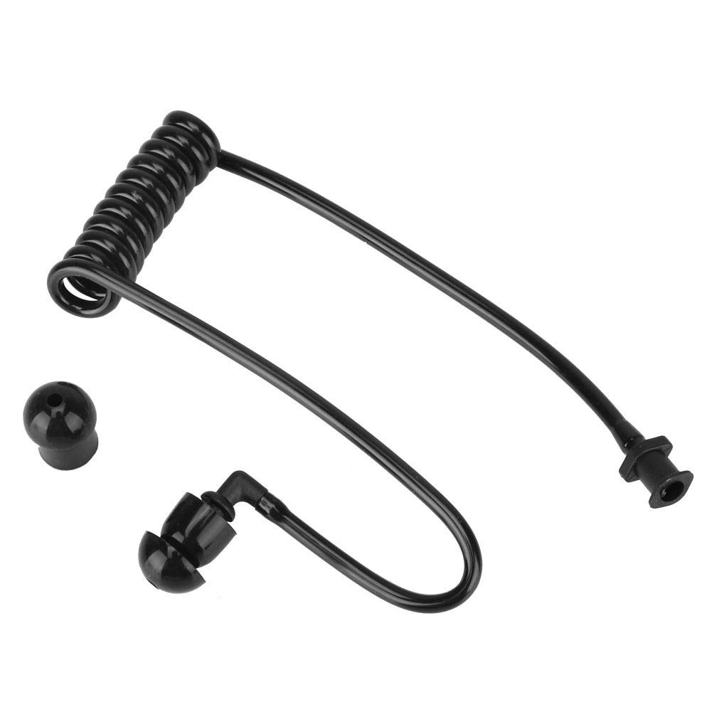 1PCS Replacement Sound Tube for Motorola TLKR Radio Headphones - 1-Pin Earphone Headset Microphone Kit (Black) - Compatible with Motorola TLKR Walkie Talkie Radios for Security, Construction, and Outdoor Activities