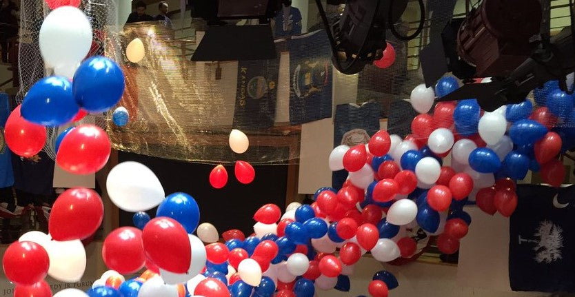Patriotic Balloon Drop Kit - Red White & Blue Confetti Balloons for 4th of July Party Decorations | Perfect for Independence Day Celebrations, Birthday Parties & Graduation Events