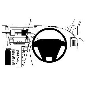 ClicOn No Holes Center Dash Mount for Toyota Prius 2010-2015 | Secure Phone Holder for Hands-Free Navigation & Driving | Perfect for Commuting, Road Trips & Uber/Lyft Drivers