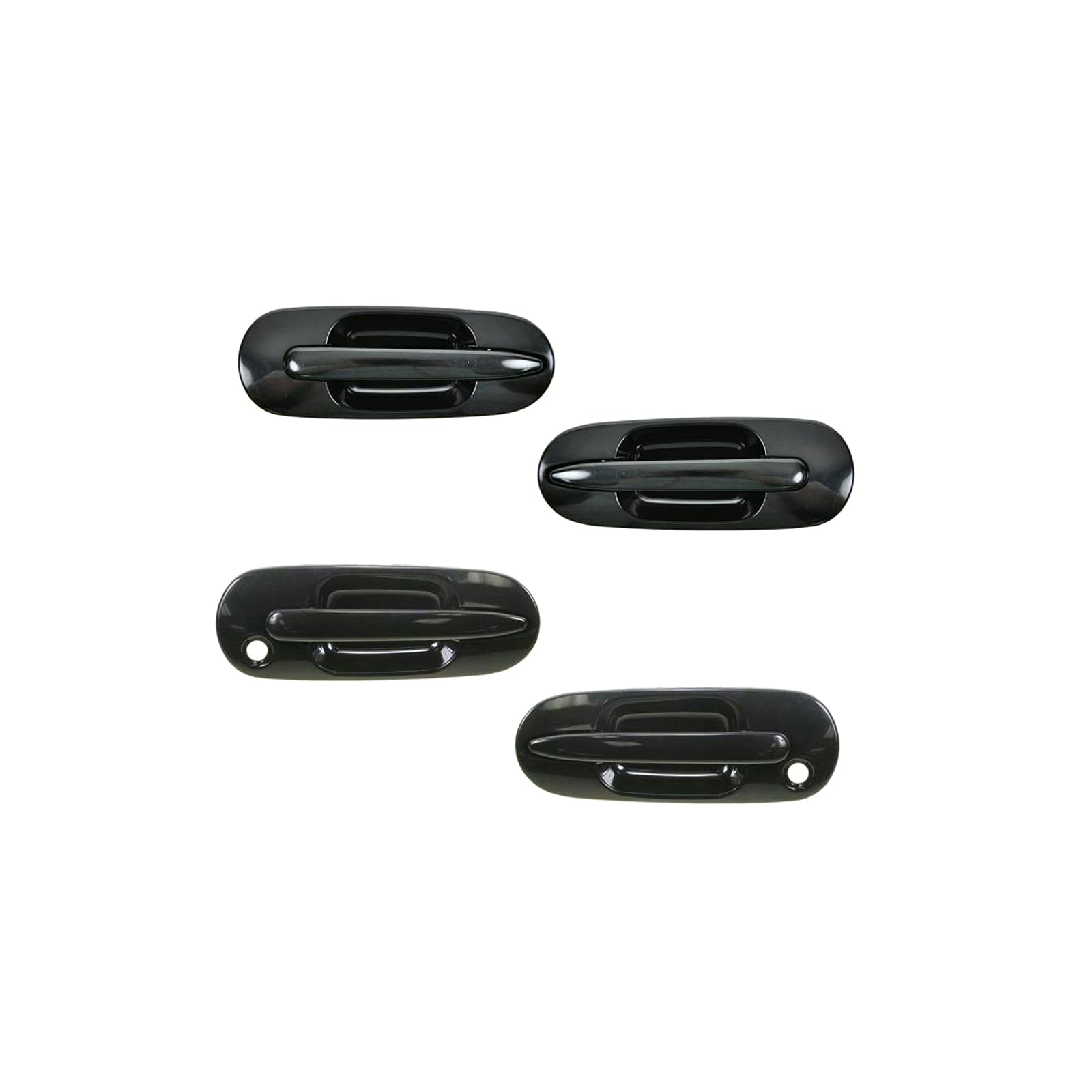 GQDDHDS 4-Piece Front & Rear Outside Door Handle Kit for 97-01 Vehicles - Durable Replacement for Car Door Handles (Perfect for Jeep, Truck & SUV Repair & Maintenance)