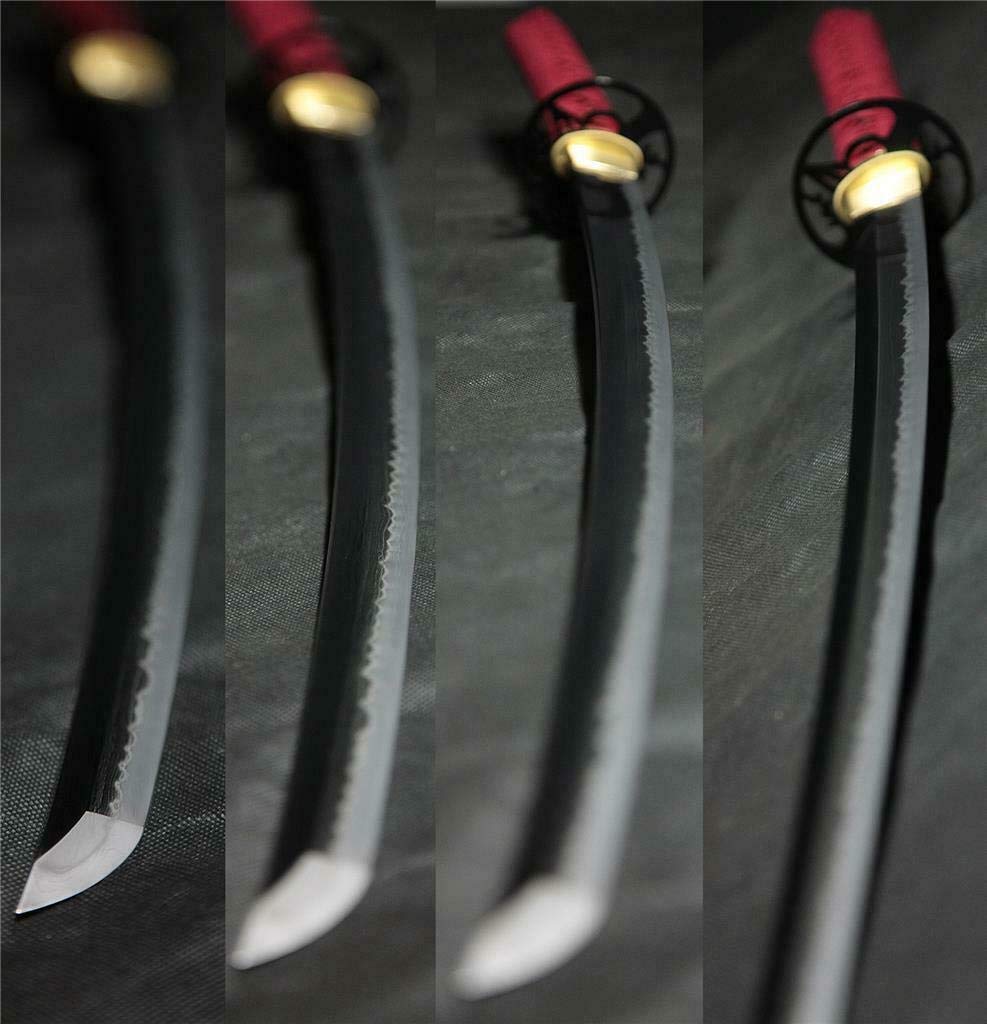 Hand Forged Japanese Samurai Katana Sword - 5A Tamahagane Steel, Clay Tempered Blade with Hadori Kesho Polish | Authentic MH507 Model | Perfect for Martial Arts Training, Cosplay & Collectors