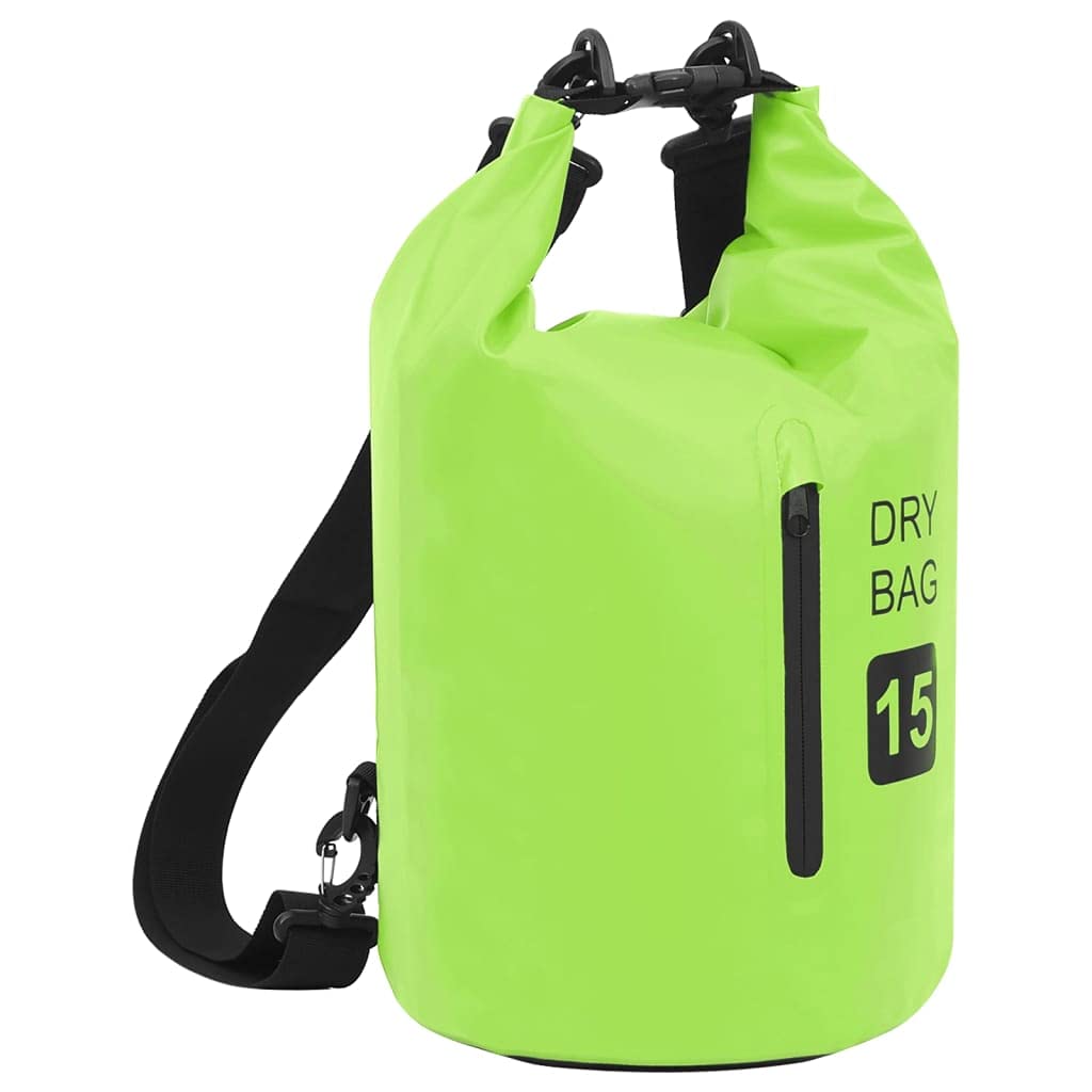LVSSIAO 4 Gallon Waterproof Dry Bag with Zipper - PVC Marine Grade Water Resistant Storage for Boating, Camping, Hiking, Biking & Travel - Keep Gear Dry in Rain, Beach & Outdoor Adventures