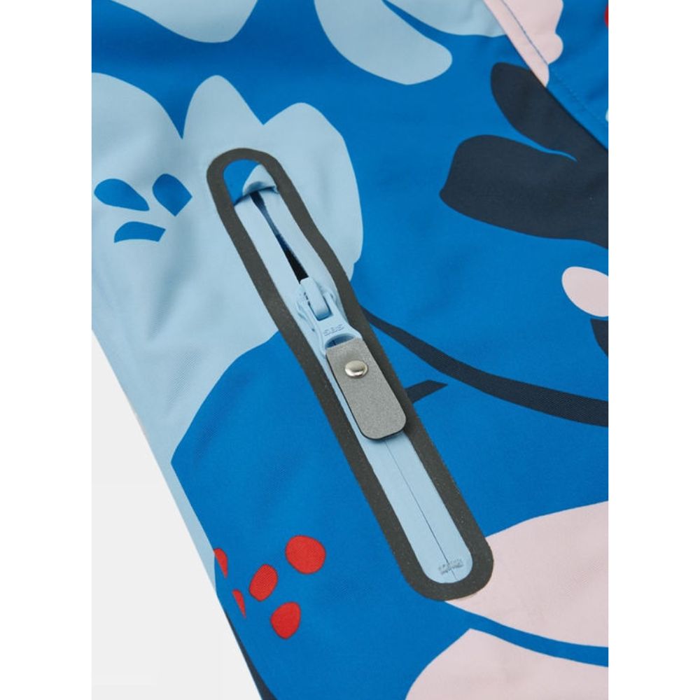 Reima Kiiruna Girls Ski Jacket - Waterproof Winter Coat for Kids, Bright Blue - Perfect for Snowboarding, Skiing & Outdoor Winter Activities