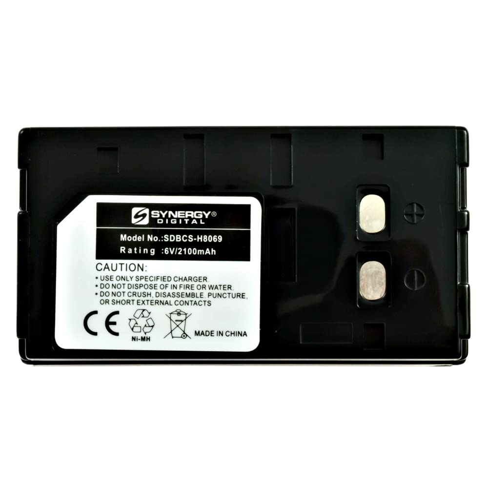 Synergy Digital Camera Battery for Panasonic PV-213A - 6V 2100mAh Ni-MH Ultra High Capacity Replacement (Also Compatible with AKAI) - Perfect for Travel Photography, Vlogging & Outdoor Shooting