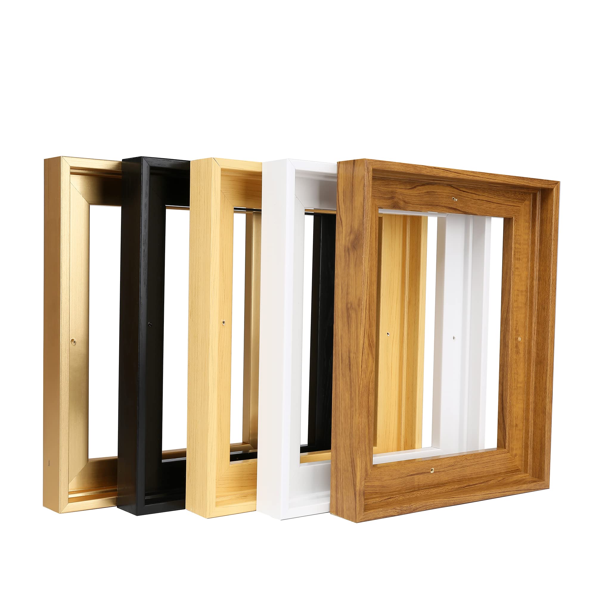 Premium Walnut Brown Canvas Floater Frame 12