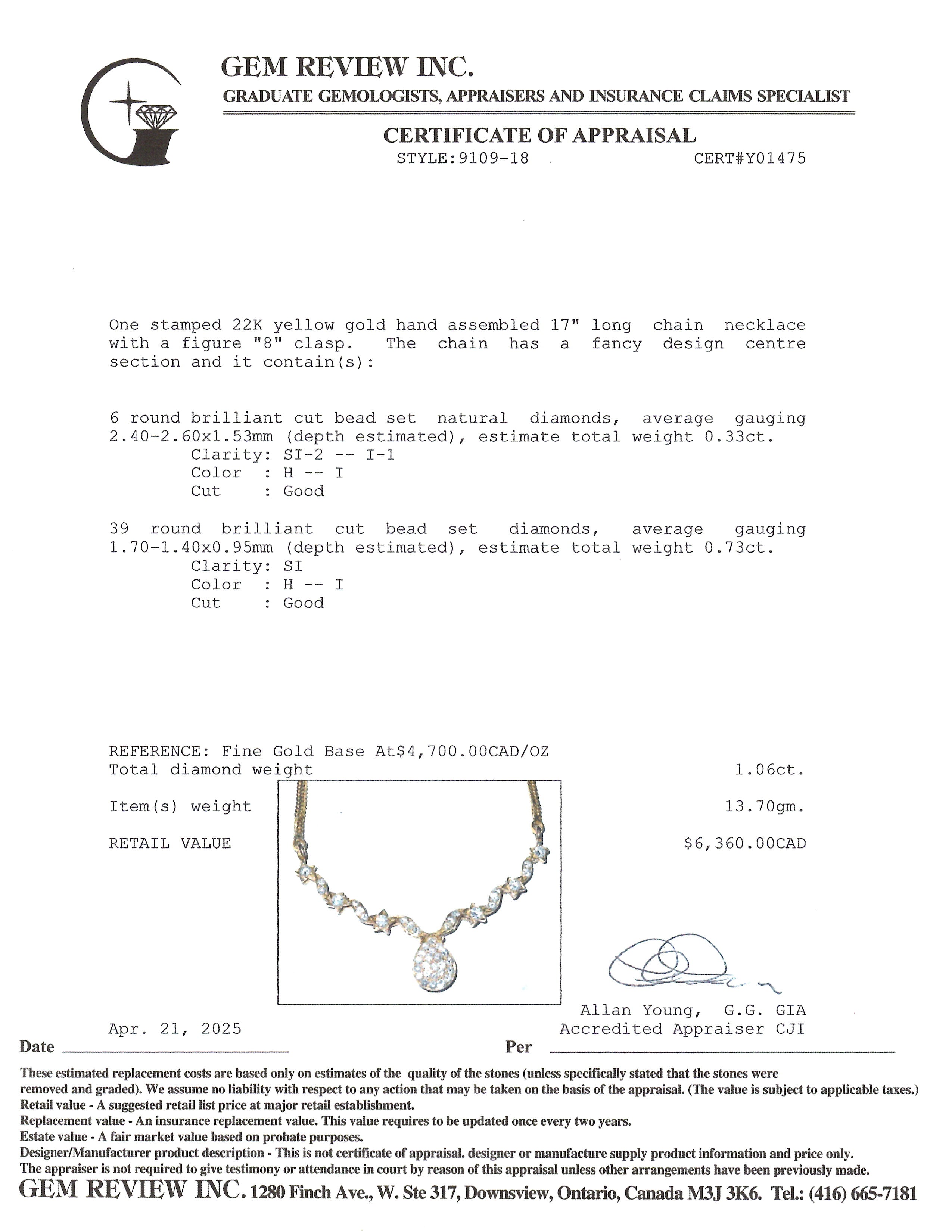 1.06ctw Diamond Cluster Pendant Necklace for Women - 16