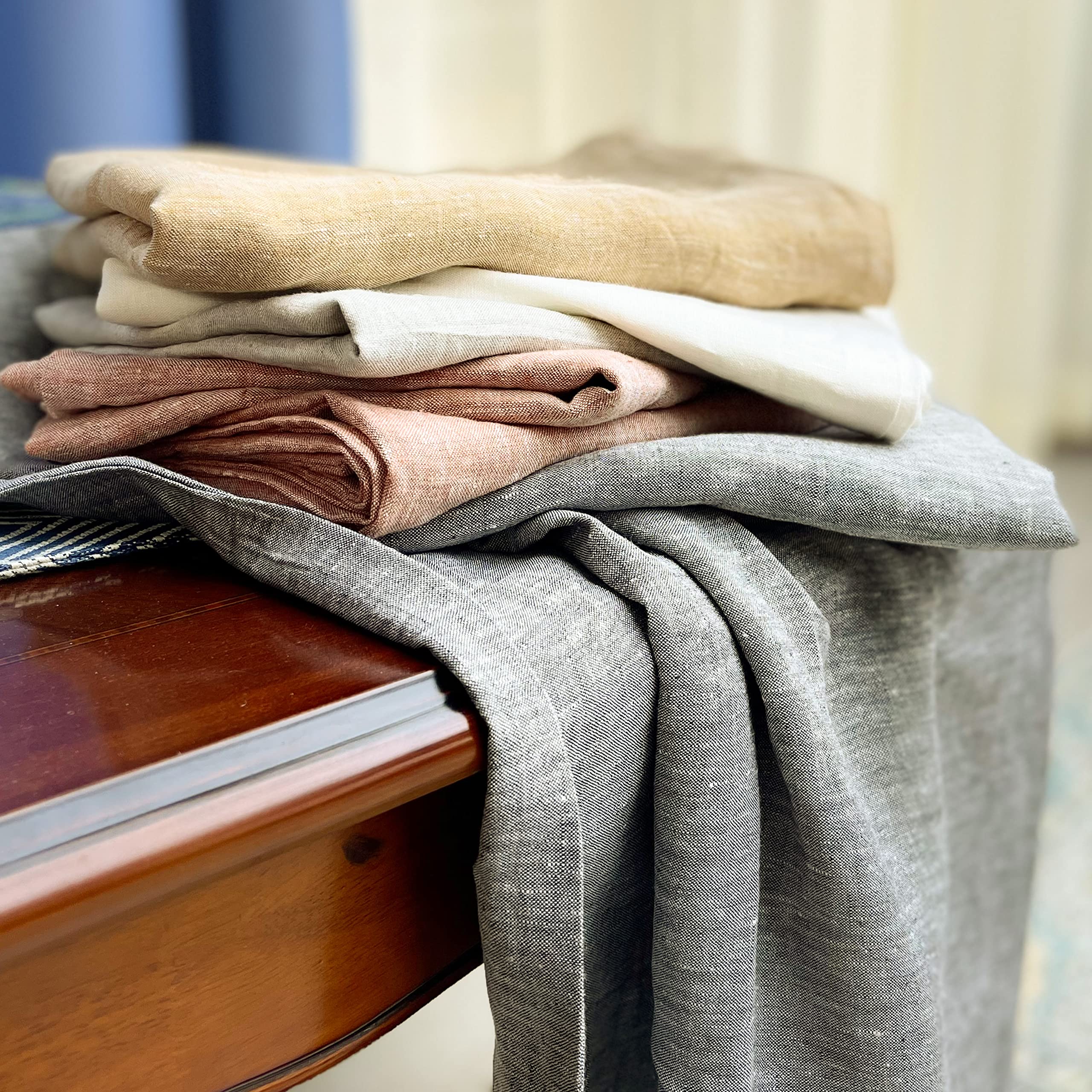 NTBAY French Linen Pillowcases - 100% Premium Washed Linen Standard Size 20x26 Inches, 2-Pack with Envelope Closure, Breathable & Cooling for All Seasons | Perfect for Bedroom, Guest Room, and Hotel Decor in Turmeric Yellow