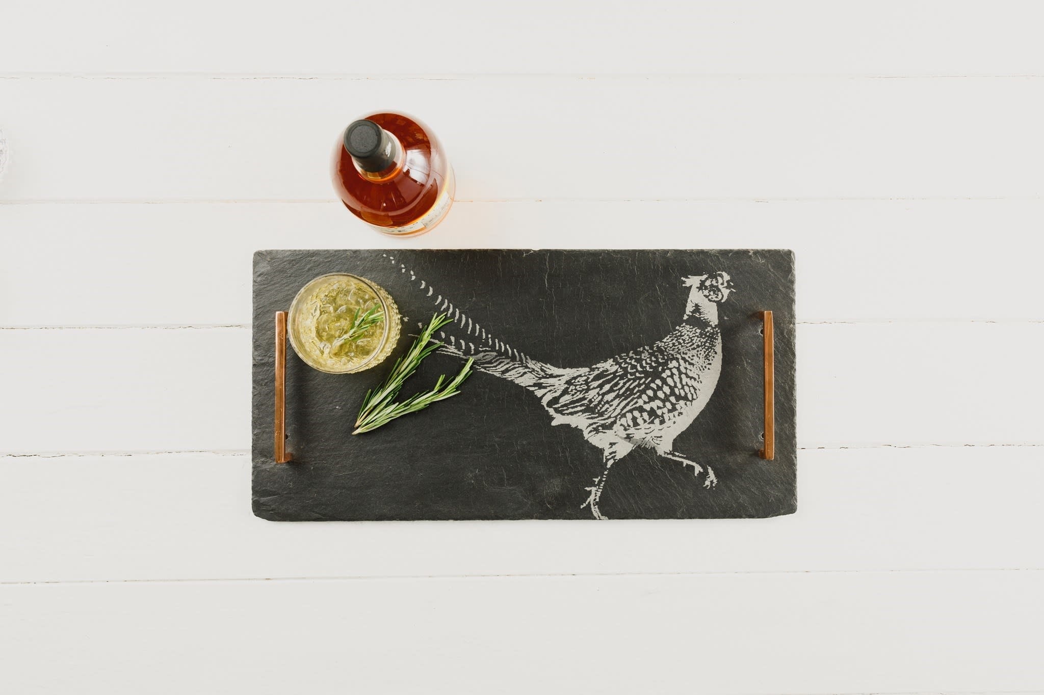 David Shaw Engraved Pheasant Large Wooden Serving Board - Perfect for Charcuterie, Cheese, and Holiday Entertaining