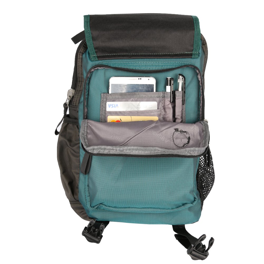 Lightweight Sling Backpack Crossbody Messenger Bag for Men & Women - Adjustable Shoulder Strap, Durable Travel Rucksack in Lake Blue - Perfect for Hiking, Commuting & Everyday Use
