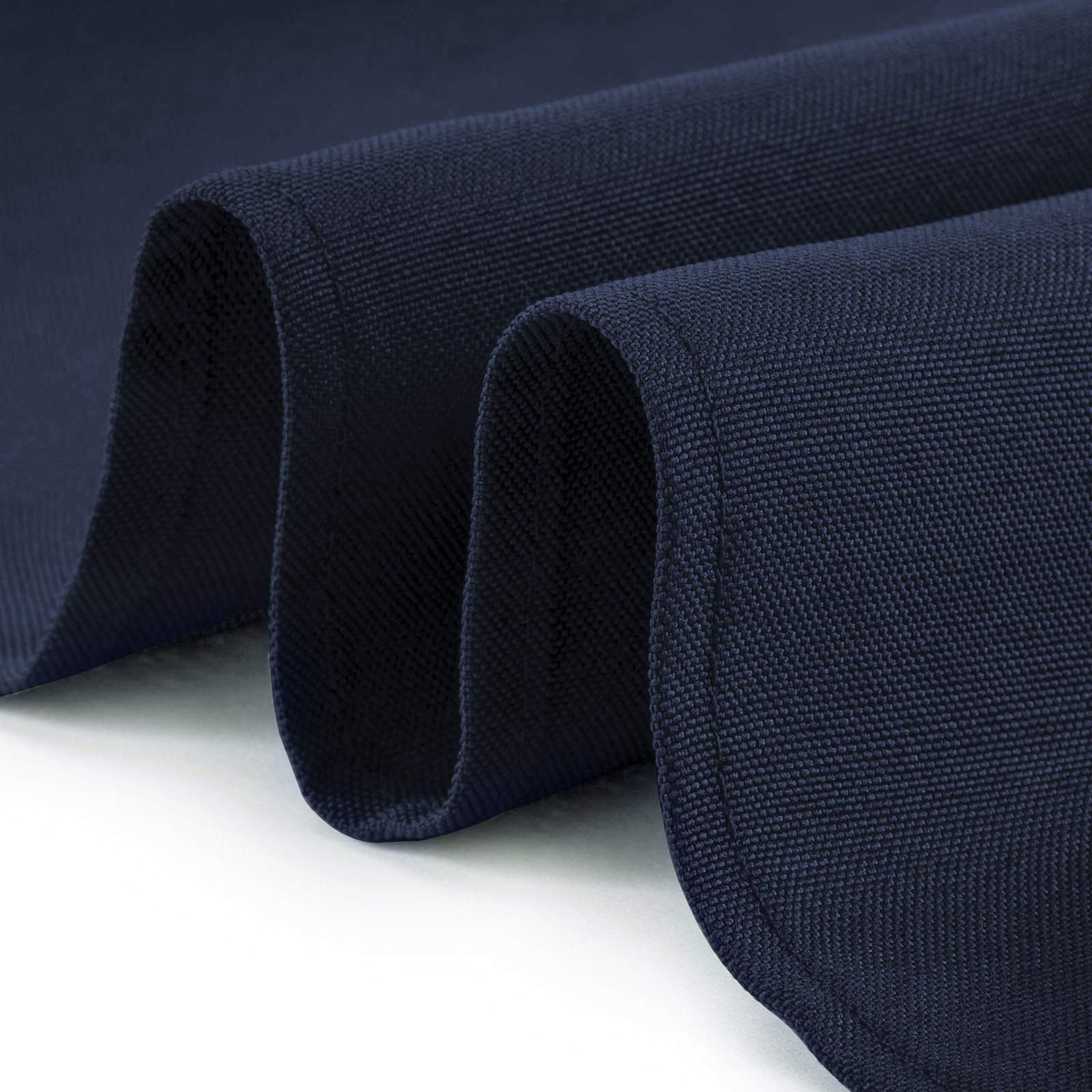 Lann's Linens - 10 Premium 132-Inch Round Tablecloths for Wedding, Banquet & Restaurant - Wrinkle-Resistant Polyester Fabric Table Covers - Navy Blue - Perfect for Formal Events, Catering & Home Decor