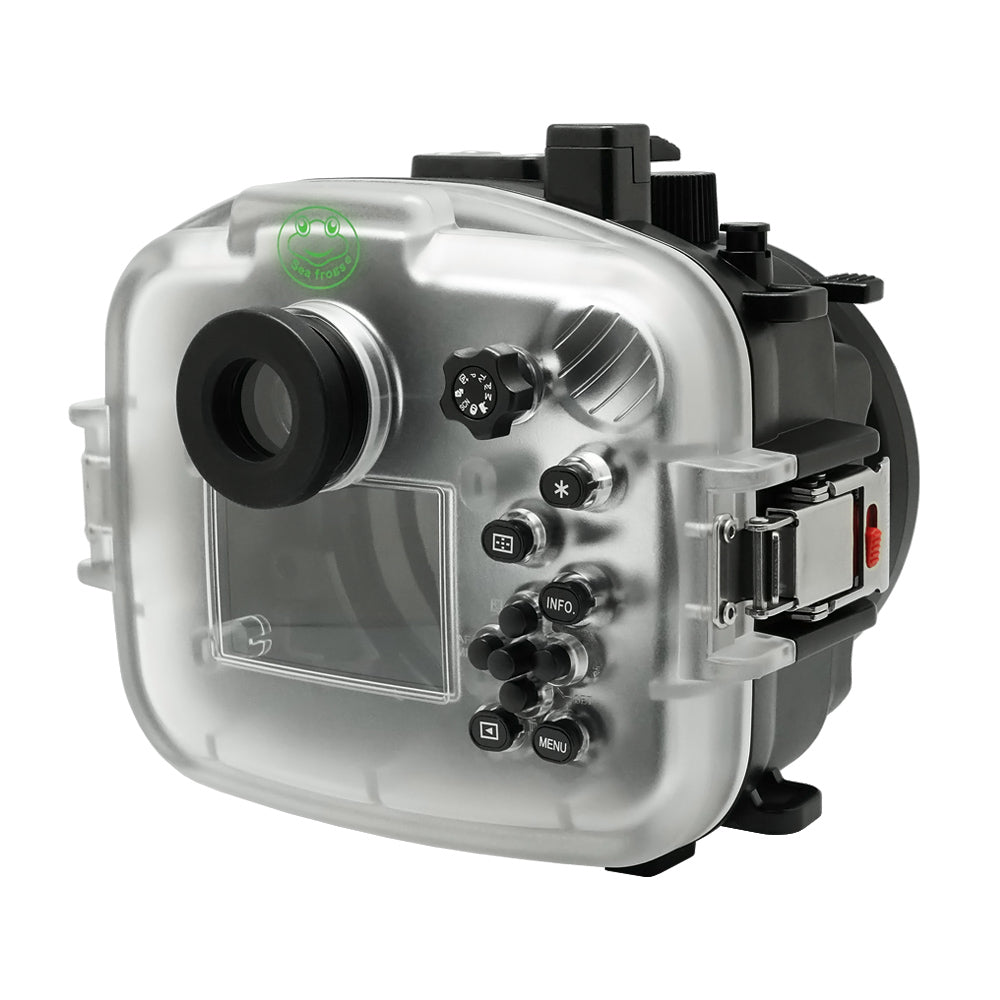 Canon EOS M50 M50 II EOS Kiss M Underwater Camera Housing - 40m/130ft Depth Rating with 15-45mm & 11-22mm Flat Port - Perfect for Scuba Diving, Snorkeling, and Underwater Photography