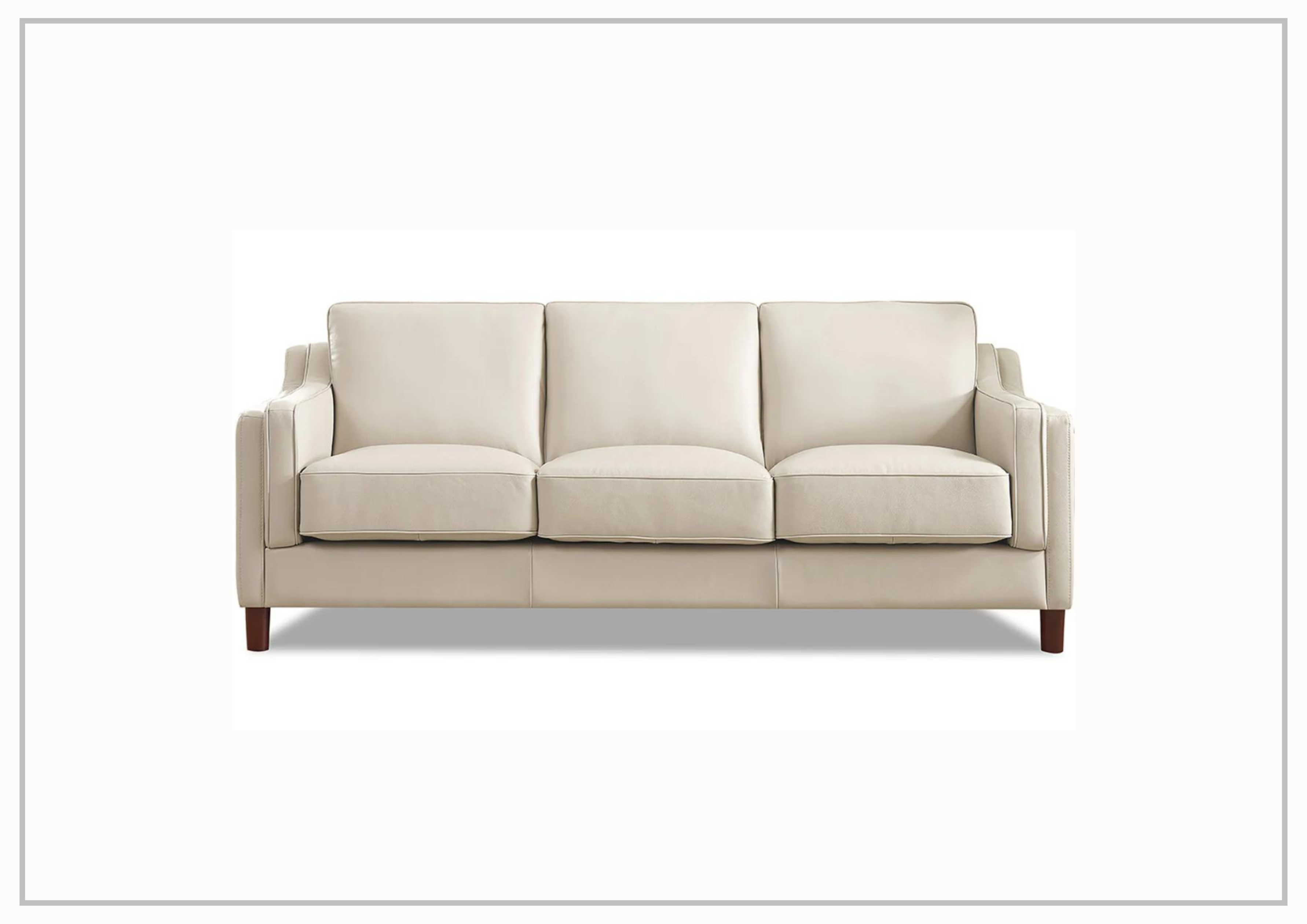 Hydeline Bella 3-Seater Leather Sofa with Track Arms - Modern Living Room Furniture for Home & Office Comfort | Perfect for Lounging, Entertaining & Small Spaces
