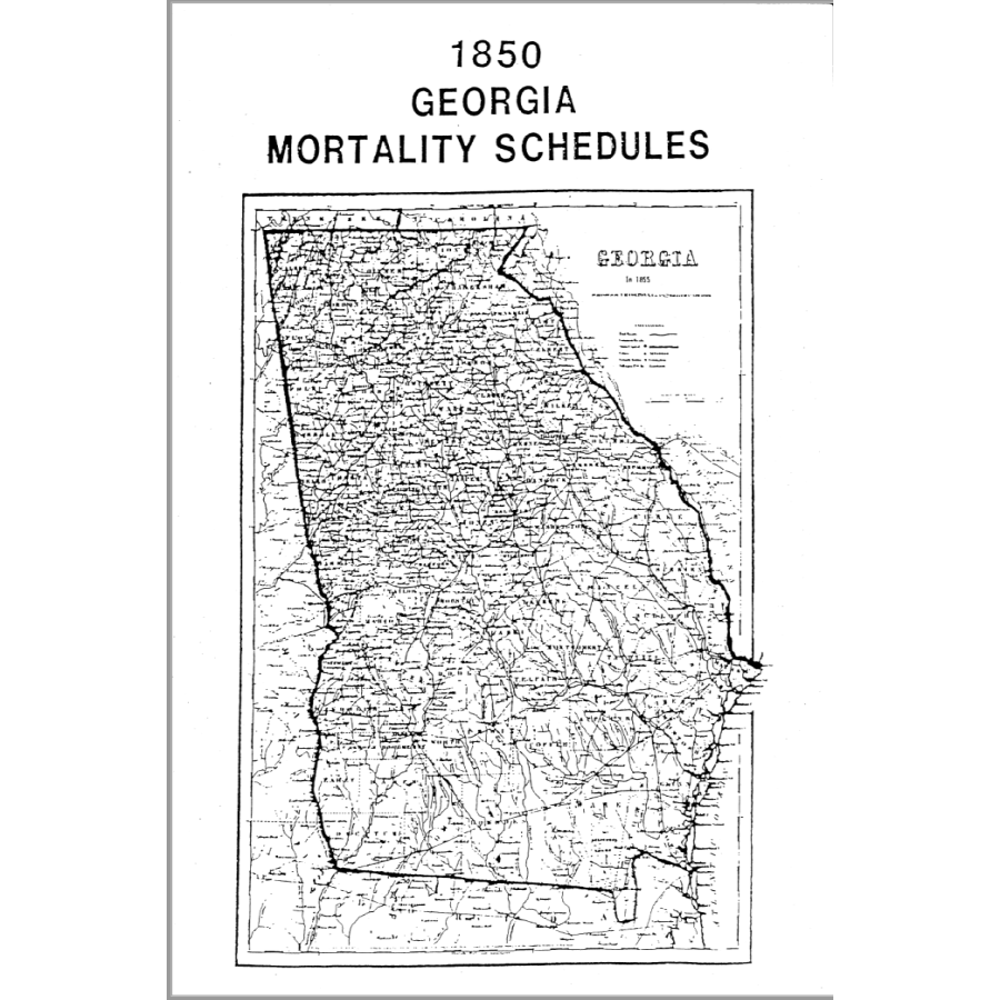 1850 Georgia Mortality Schedules - Historical Genealogy Records for Ancestry Research | Perfect for Family Tree Projects & Historical Studies