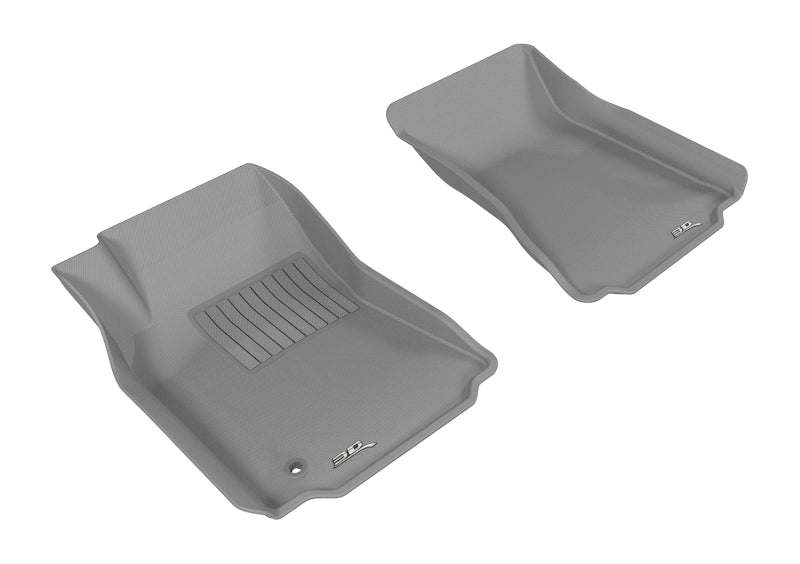 3D MAXpider Custom Fit Floor Mats for 2009-2013 Cadillac CTS - 1st Row Kagu Series All-Weather Protection (Gray) | Perfect for Daily Commutes, Road Trips & Winter Weather