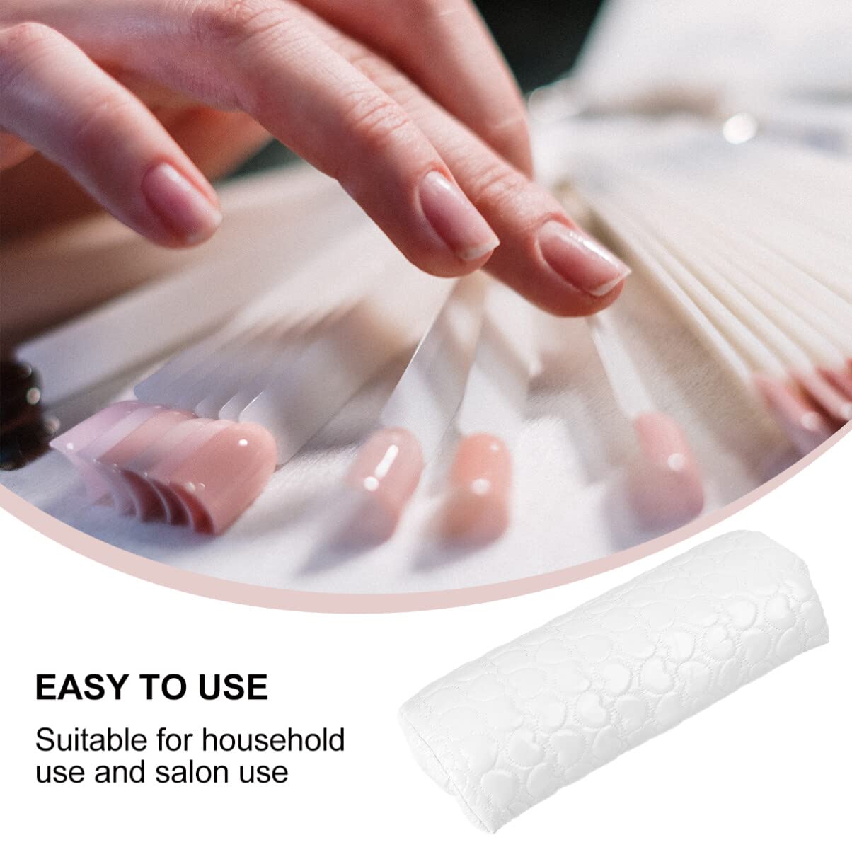 Beavorty Detachable Nail Art Hand Rest Pillow - Portable Salon Wrist Cushion for Manicure, Pedicure & Nail Art - Comfortable Hand Support for Beauty Salons, Home Nail Care & Professional Use - Perfect for Gel Polish, Acrylic Nails & DIY Nail Designs