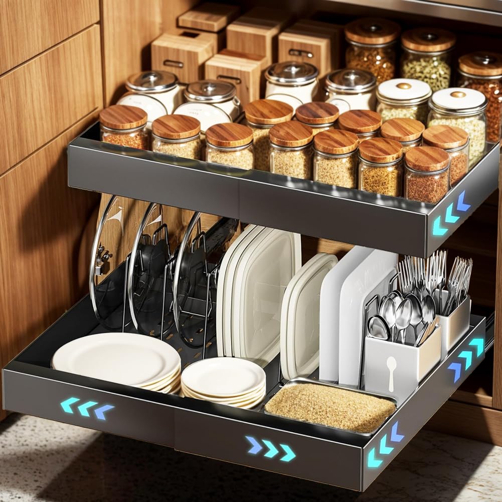 Expandable Pull Out Cabinet Organizer (12.4