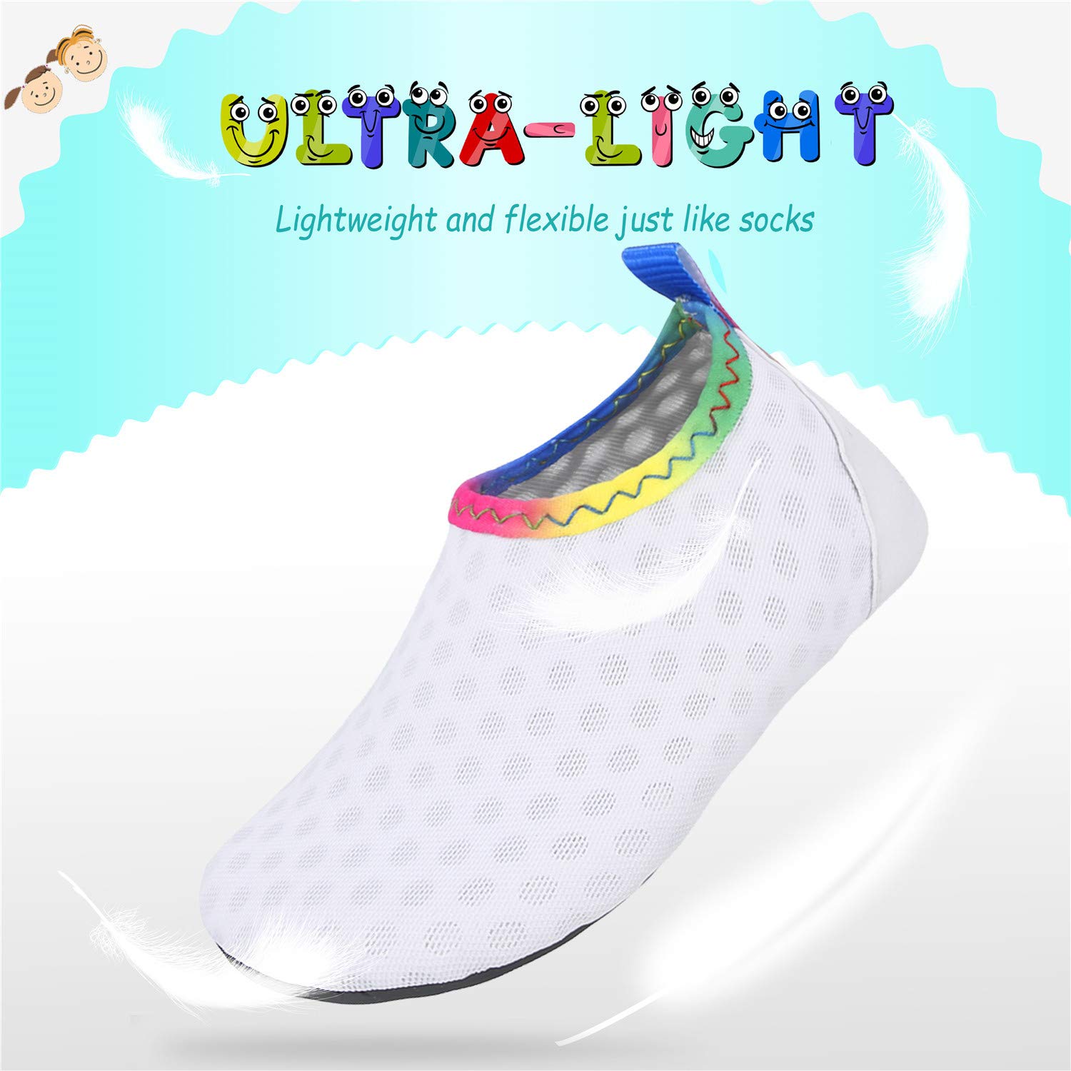 Storeofbaby Baby Boys Girls Quick-Dry Water Shoes | Infant Barefoot Aqua Socks for Swimming, Beach, Pool, and Outdoor Water Activities