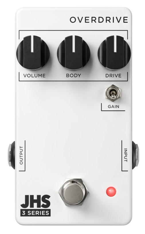 JHS 3 Series Overdrive Guitar Effects Pedal - Vintage-Inspired Overdrive for Electric Guitar - Perfect for Rock, Blues & Studio Recording