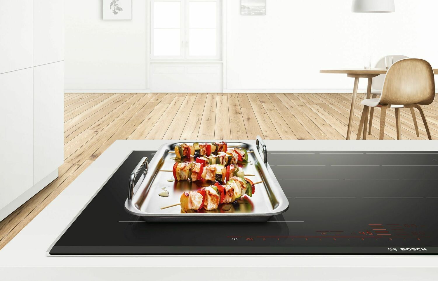 Bosch HEZ390512 Teppan Griddle Plate - Premium Accessory for Flexinduction Cooktops | Perfect for Indoor Grilling, Stir-Frying & Asian Cuisine