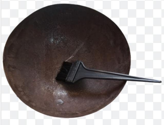 Iron Mixing Bowl for Hair Color - 1 Piece (Black) - Perfect for Salon & DIY Hair Dyeing at Home