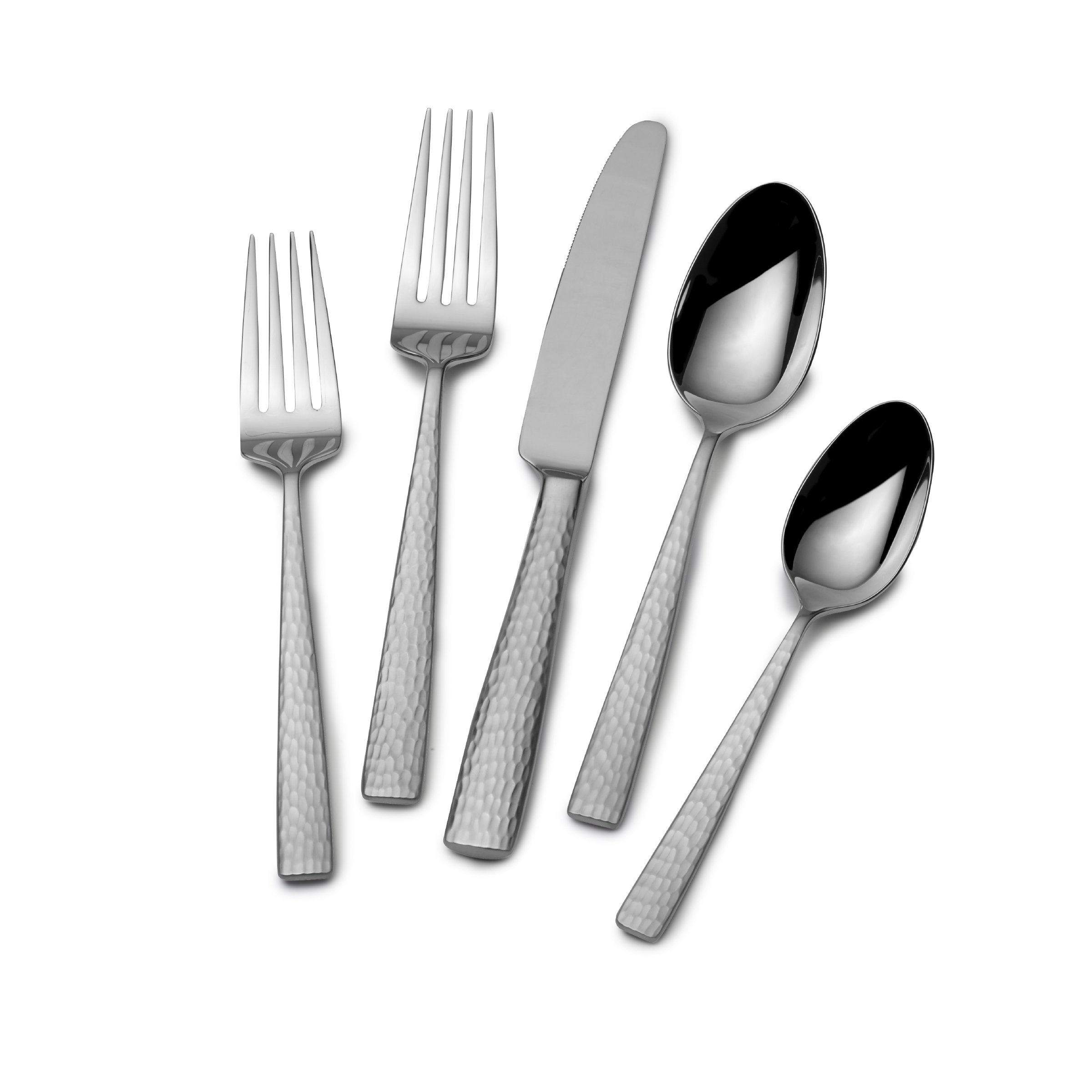Premium Mikasa Oliver Satin 65-Piece 18/10 Stainless Steel Flatware Set for 12 - Elegant Silverware with Serving Utensils - Perfect for Dinner Parties, Weddings & Formal Dining