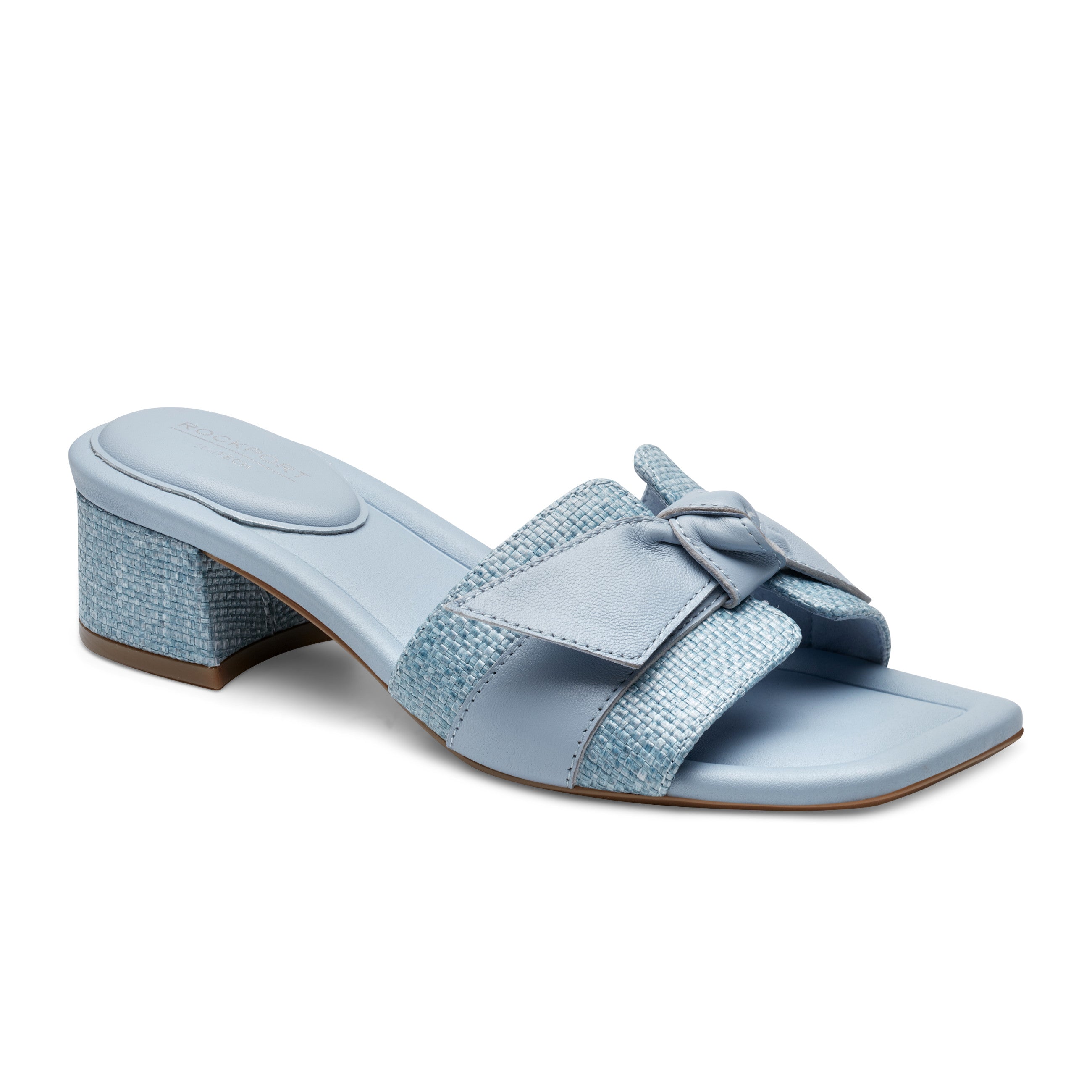 Women's Carsie Block Heel Square Toe Slip-On Sandals - Comfortable Summer Shoes for Walking, Beach, Vacation & Casual Outfits