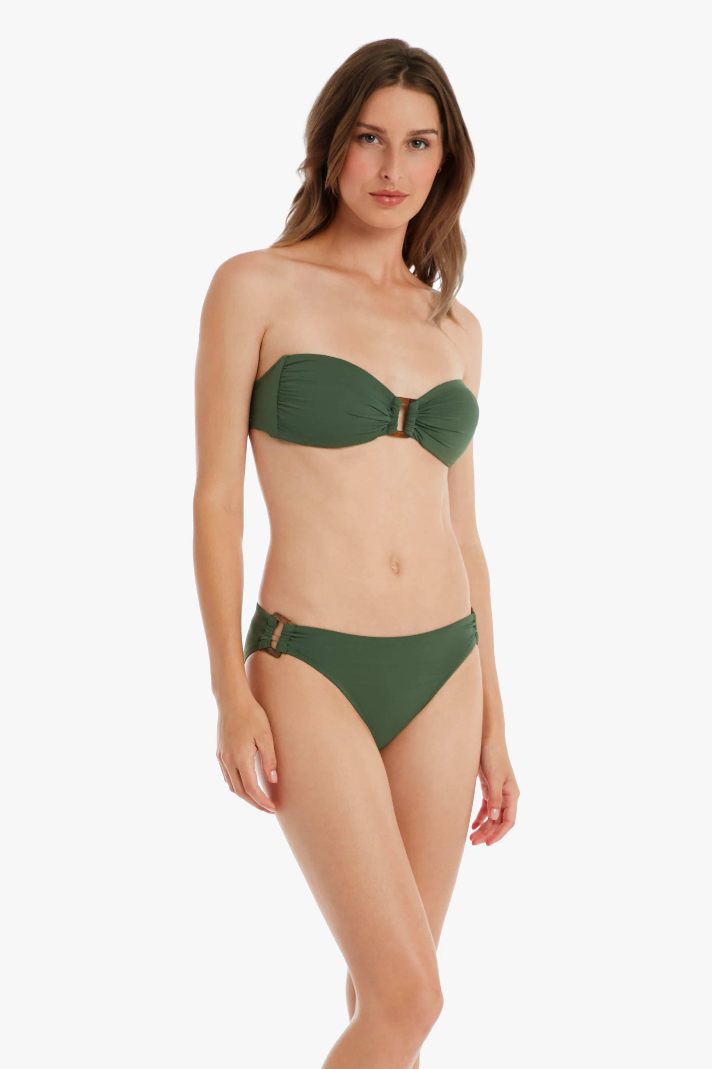 Tortoise Bandeau Bra - Textured Fatigue Bralette for Women | Comfortable Seamless Support for Yoga, Lounge & Everyday Wear
